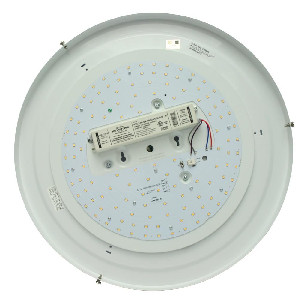 13" 30/40 watt 120/277 volt Surface Mount 3000K Dimmable LED Retrofit Kit 1
