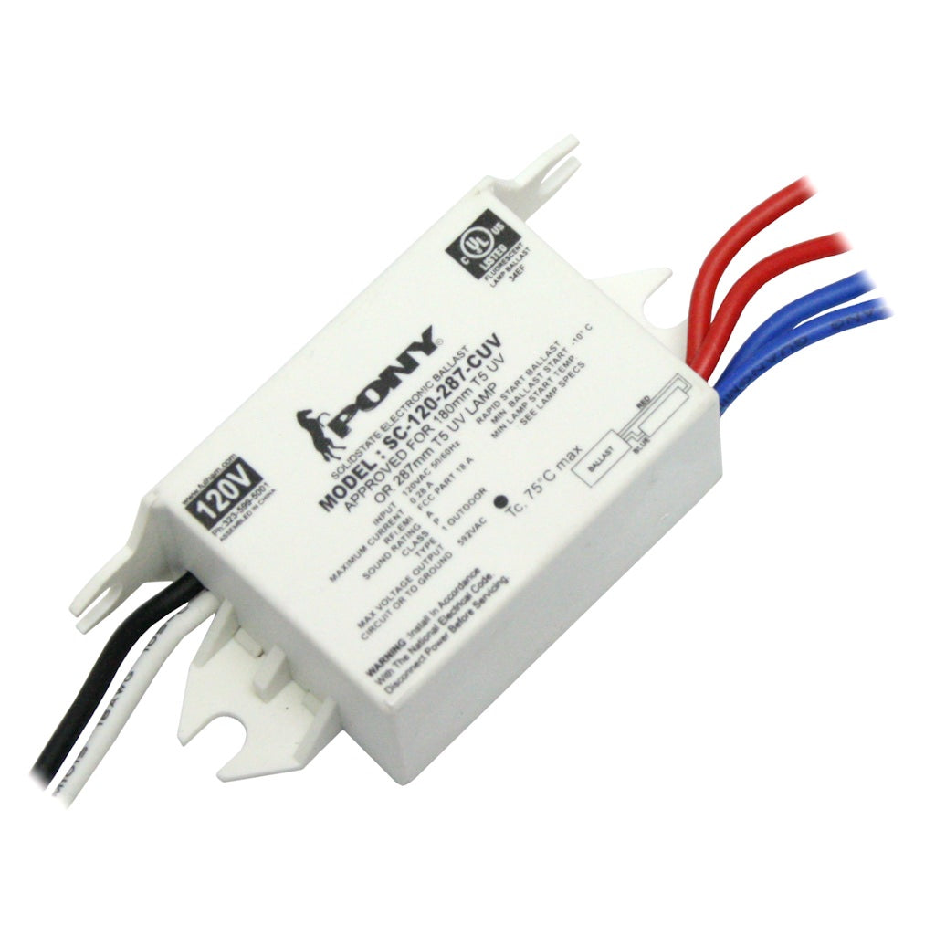 1 Lamp 120 volt T5 UV Pony Electronic Ballast 1