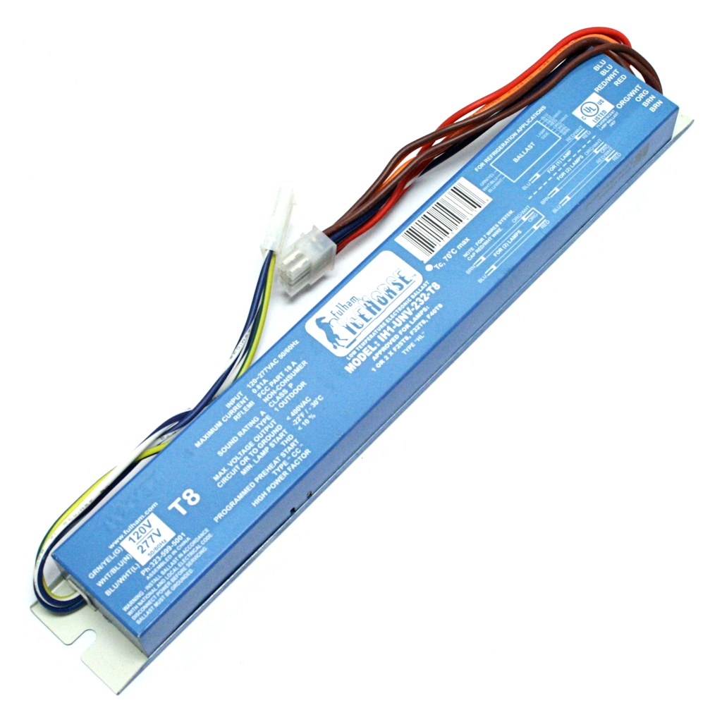 1-2 Lamp 120/277 volt T8 Low Temperature IceHorse Electronic Ballast 1