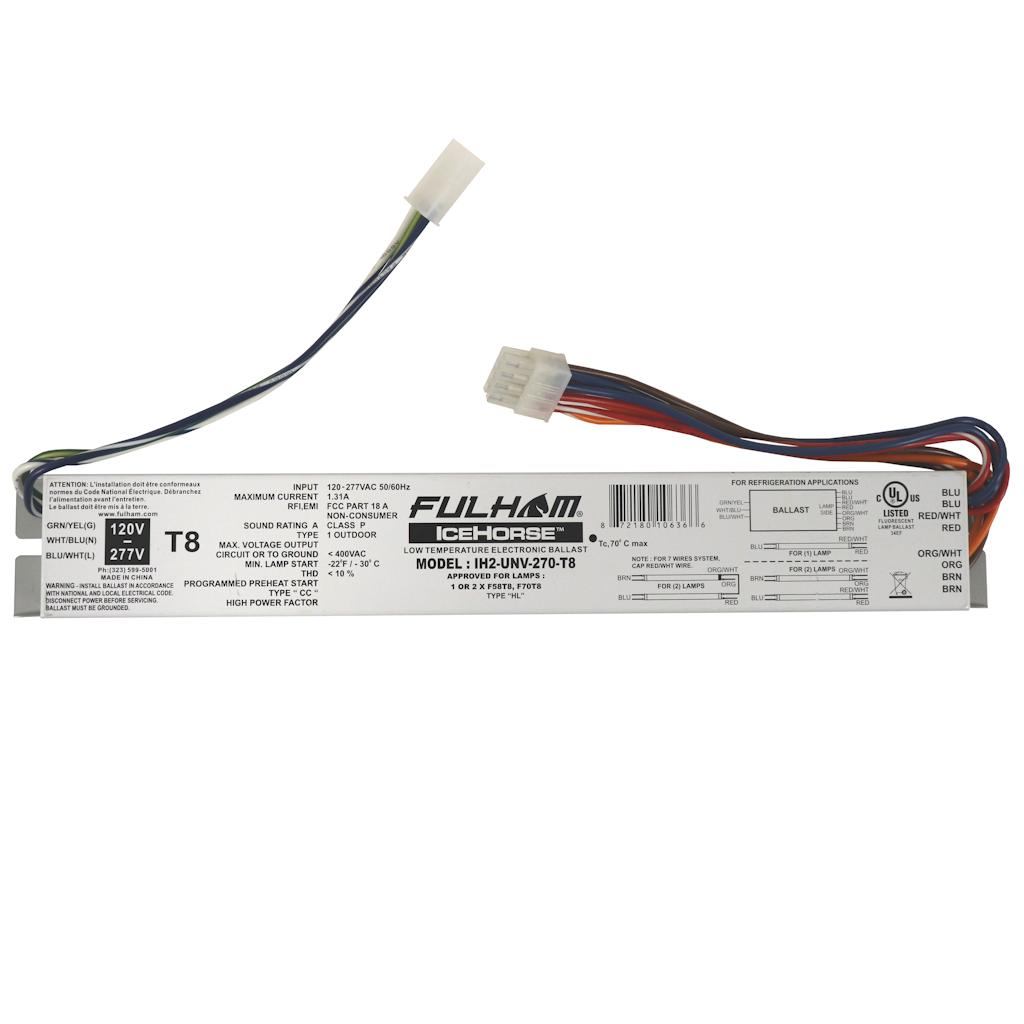 1-2 Lamp 120/277 volt T8 IceHorse 2 Electronic Ballast 1