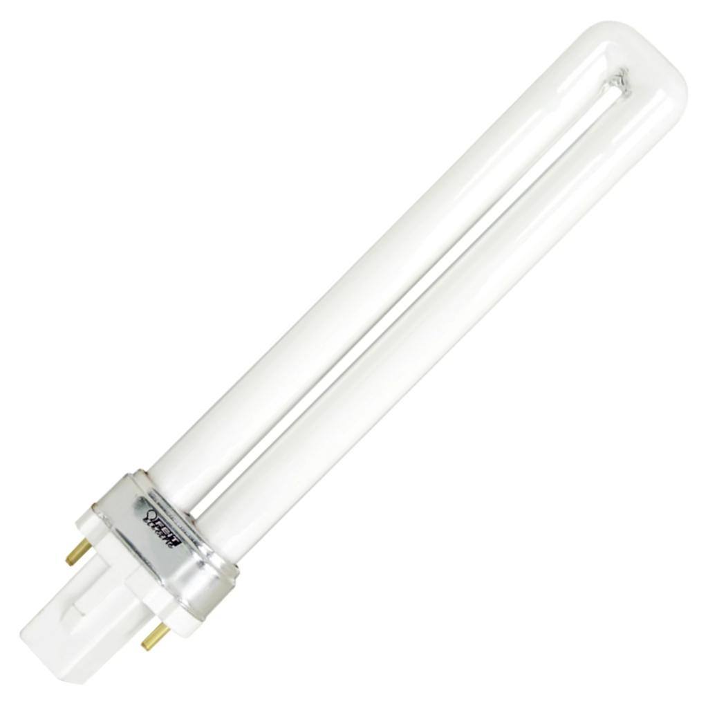 9 watt PL 2-Pin Base 2700K Warm White Frosted Non-Dimmable 1