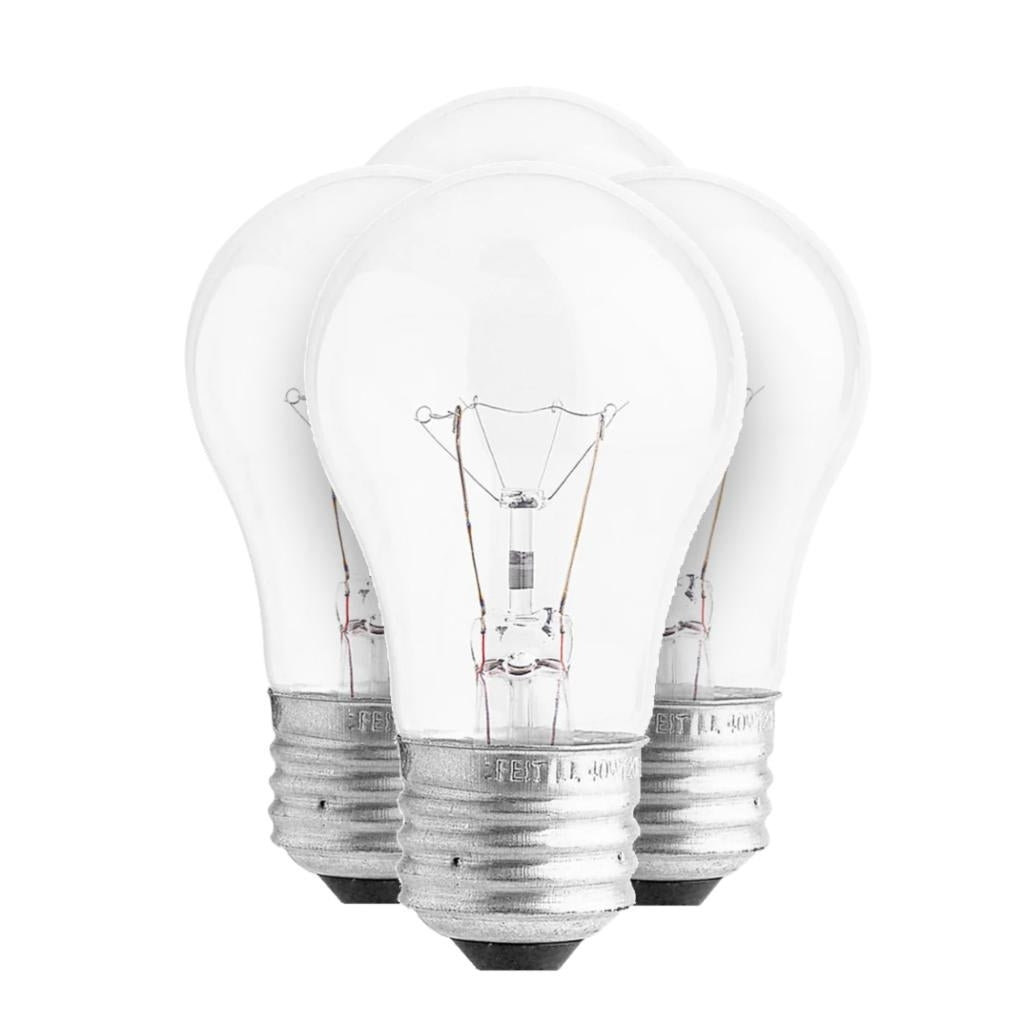 40 watt 130 volt - A15 Medium Screw Base Incandescent Light Bulb (4 Pack) 1