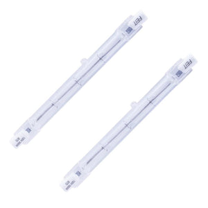 500 watt 120 volt T3 Recessed Single Contact Base 3000K Natural White Halogen Light Bulb (2 Pack) 1
