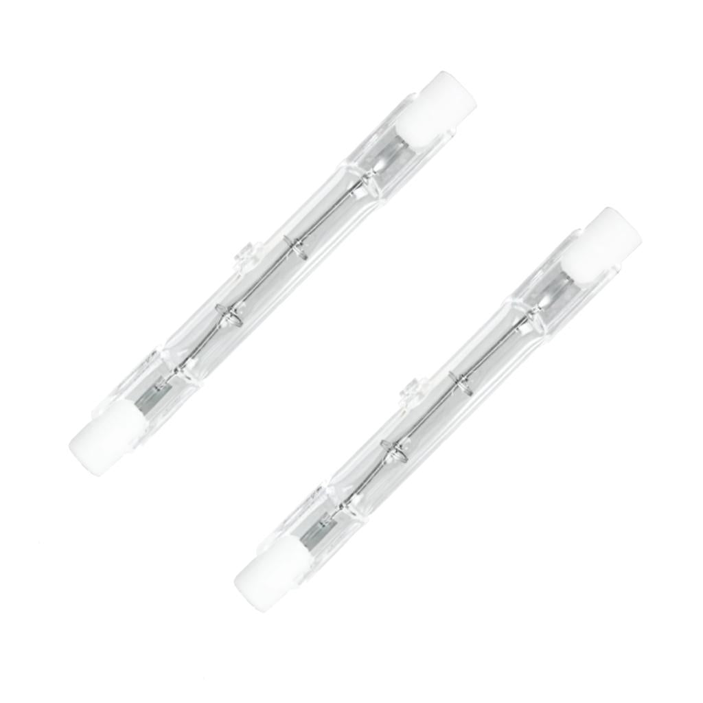 150 watt 120 volt T3 Recessed Single Contact Base 3000K Natural White Halogen Light Bulb (2 Pack) 1
