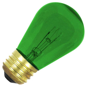 11 watt 130 volt Medium Screw Base Green Clear Filament Dimmable 1