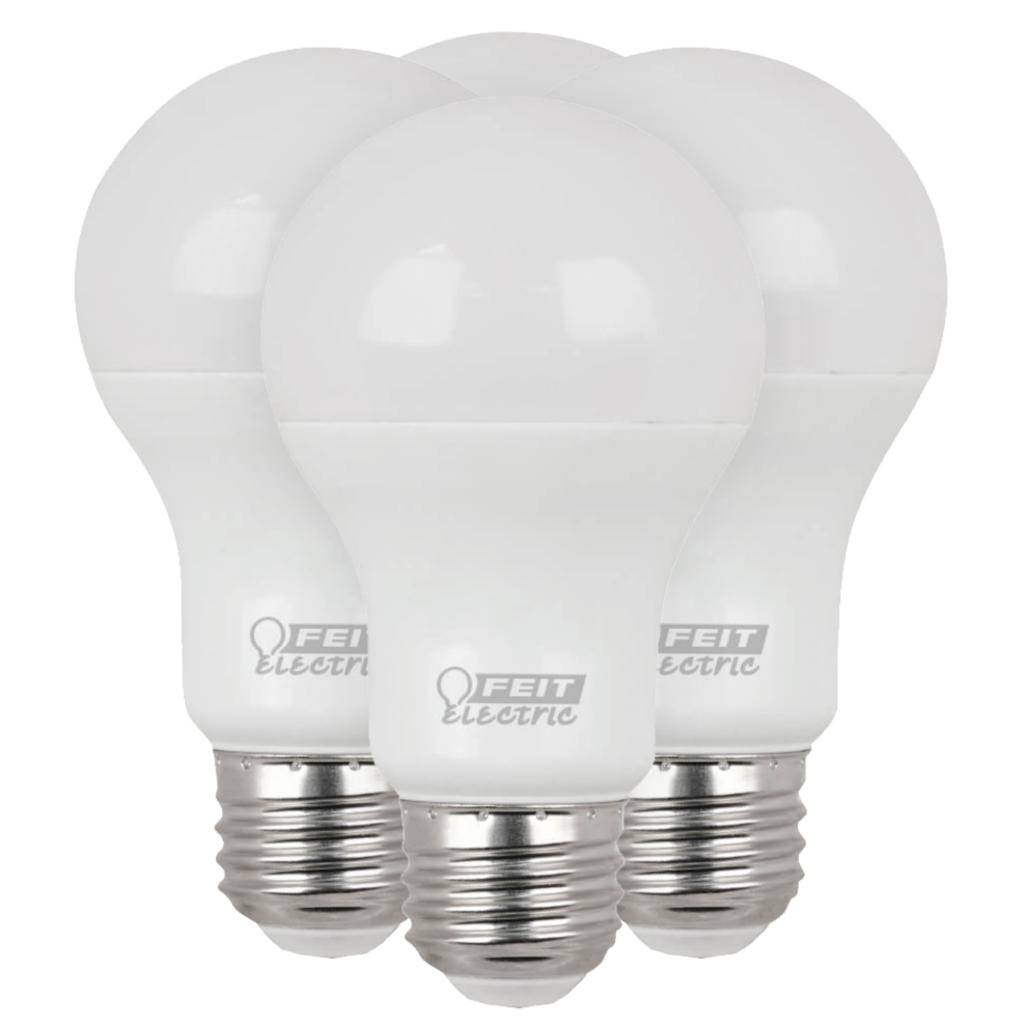 6 watt 120 volt A19 Medium Screw Base 2700K Warm White Non-Dimmable LED Light Bulb (4 Pack) 1