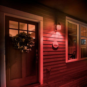 4.5 watt A19 120 volt Medium Screw Base Red Transparent Dimmable LED 3