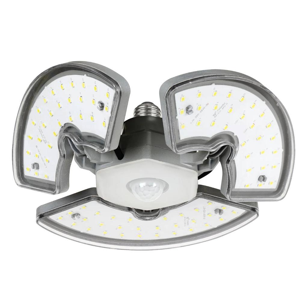 35 watt 120 volt Medium Screw Base 5000K Daylight Aluminum Silver Frosted Motion-Sensing Non-Dimmable LED 1