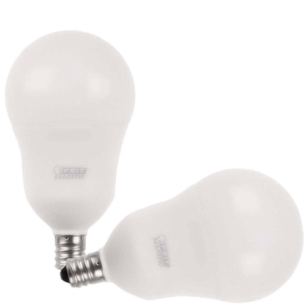 8.3 watt 120 volt A15 Candelabra Screw Base 2700K Warm White Frosted Dimmable LED (2 Pack) 1