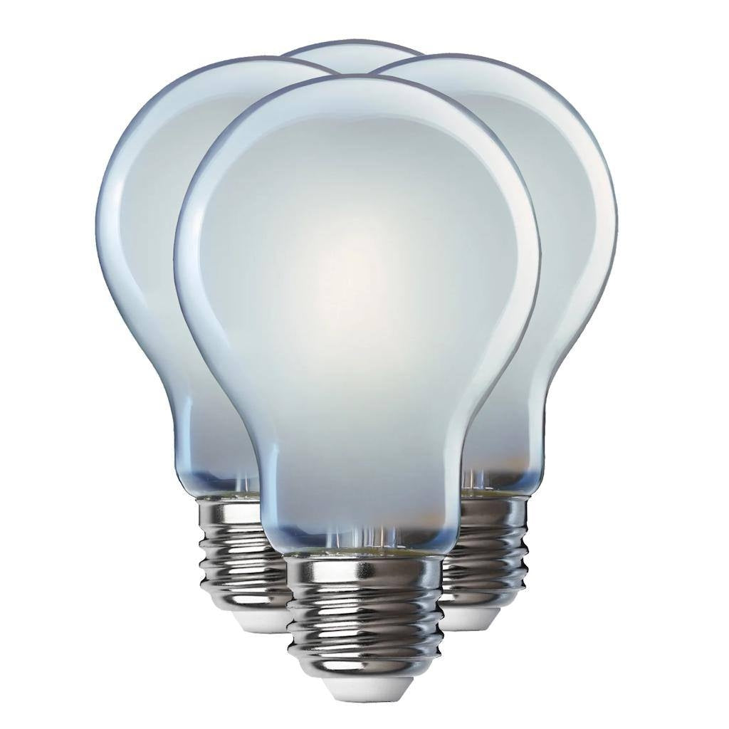 8.8 watt 120 volt A19 Medium Screw Base 5000K Daylight Milky White Dimmable LED (4 Pack) 1