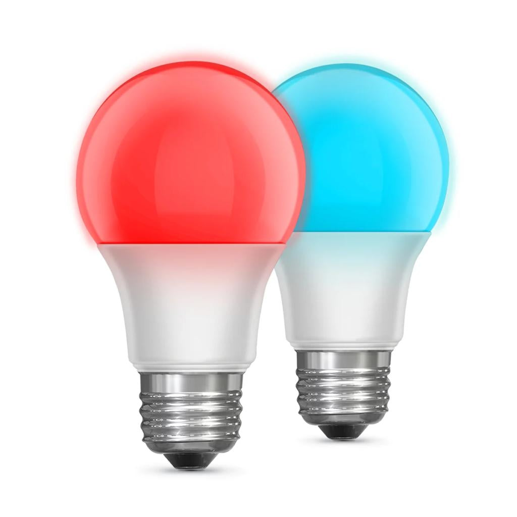 5 watt 120 volt A19 Medium Screw Base Color Changing LED Light Bulb (2 Pack) 1