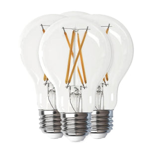 9 watt 120 volt A19 Medium Screw Base 2700K Warm White Clear Dimmable LED (4 Pack) 1