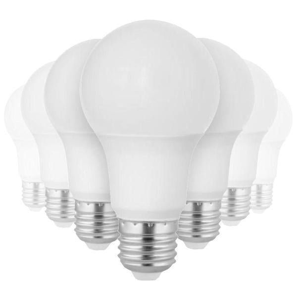 8.8 watt 120 volt A19 Medium Screw Base 5000K Daylight Dimmable LED (8 Pack) 1
