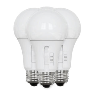 8.8 watt 120 volt A19 Medium Screw Base CCT Selectable Dimmable LED (4 Pack) 1