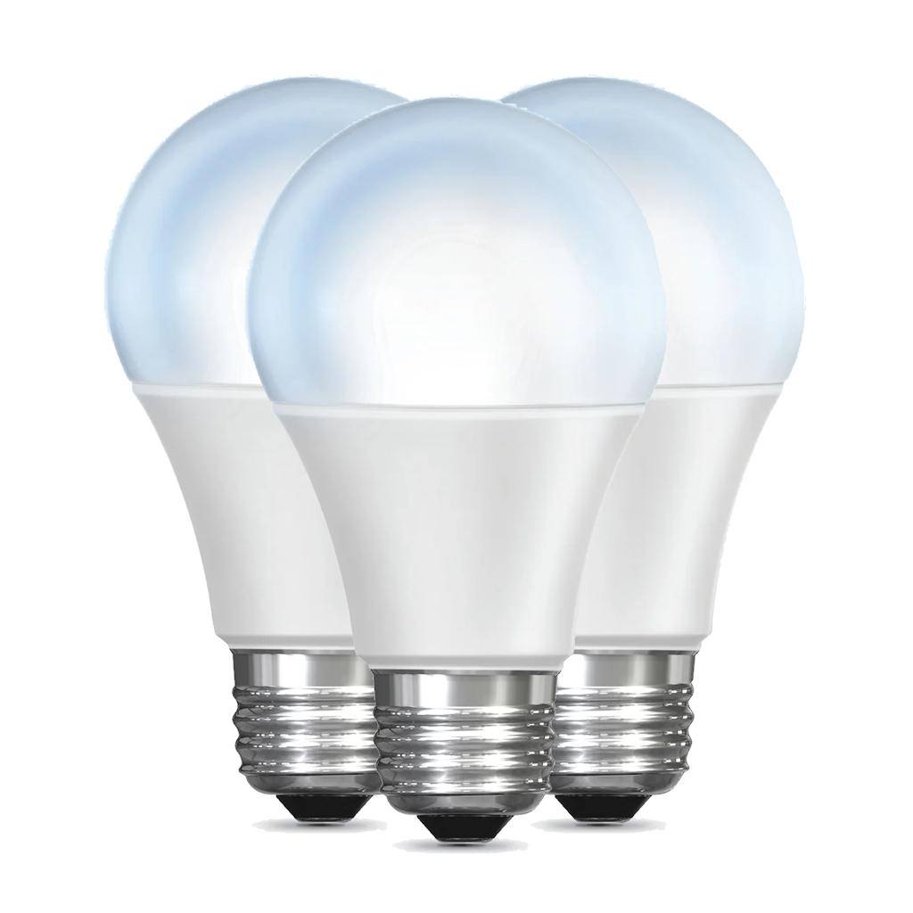 9 watt 120 volt A19 Medium Screw Base 5000K Daylight LED (3 Pack) 1