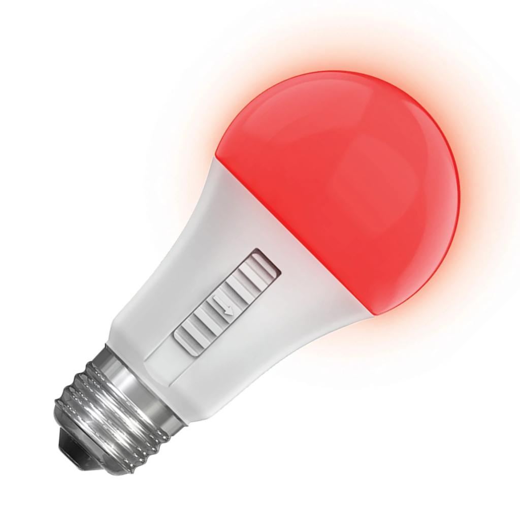 4.5 watt 120 volt A19 Medium Screw Base Red/Blue/Green/Yellow Dimmable LED 1
