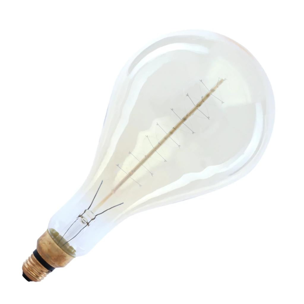 60 watt PS52 Medium Screw Base 2200K Amber Incandescent Light Bulb with Pendant 1