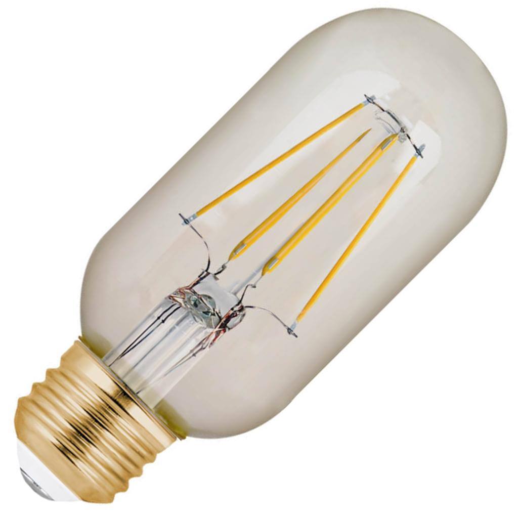 4 watt 120 volt T14 Medium Screw Base 2100K Amber Clear Glass Dimmable LED 1
