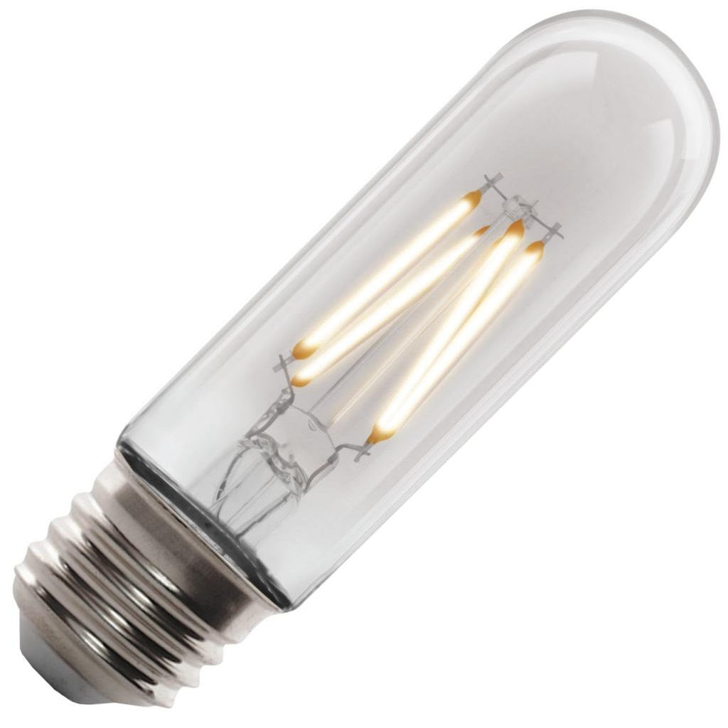 4 watt 120 volt T10 Medium Screw Base 2100K Warm White Amber Clear Glass Dimmable LED 1