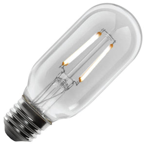 4 watt 120 volt T14 Medium Screw Base 2100K Warm White Amber Clear Glass Dimmable LED 1