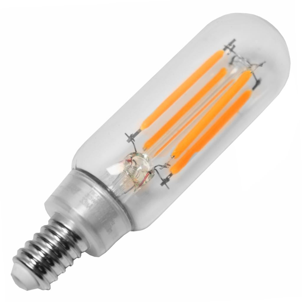 3.3 watt 120 volt T8 Candelabra Screw Base 2700K Warm White Clear Glass Vintage Dimmable LED 1