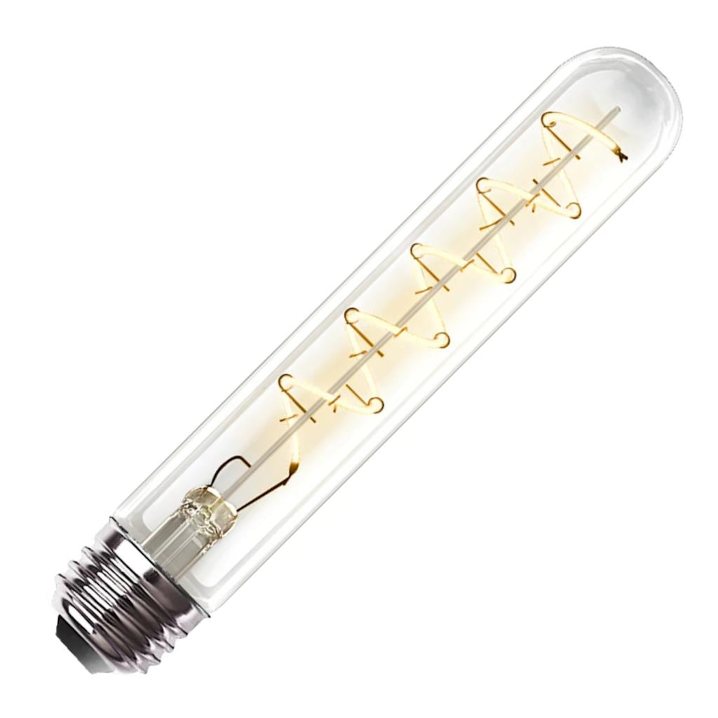 4.5 watt 120 volt T10 Medium Screw Base 3000K Natural White Clear Glass Dimmable LED 1