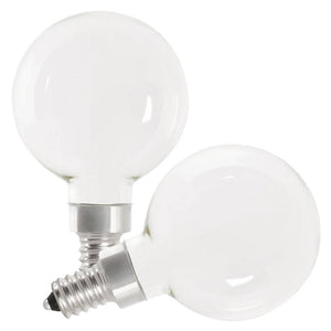 3.8 watt 120 volt G16.5 Candelabra Screw Base 2700K Warm White Frosted Dimmable LED (2 Pack) 1