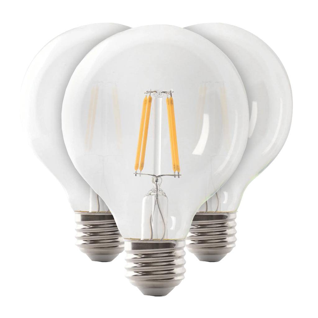 3.8 watt 120 volt G25 Medium Screw Base 3000K Natural White Clear Dimmable LED 1