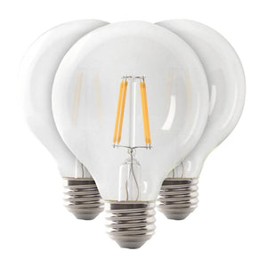 3.8 watt 120 volt G25 Medium Screw Base 3000K Natural White Clear Dimmable LED 1