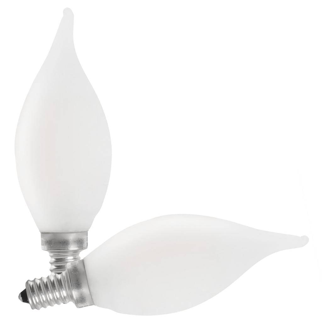 5.5 watt 120 volt Candelabra Screw Base 5000K Daylight Dimmable LED (2 Pack) 1