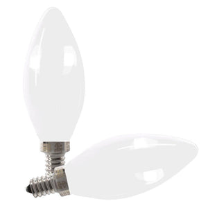 5.5 watt 120 volt B10 Candelabra Screw Base 5000K Daylight Dimmable LED (2 Pack) 1