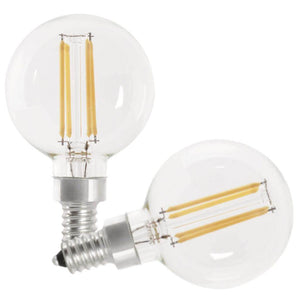 3.8 watt 120 volt G16 Candelabra Screw Base 2700K Warm White Dimmable LED (2 pack) 1