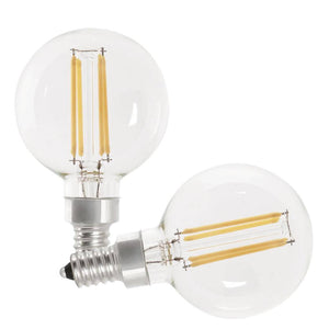3.8 watt 120 volt G16.5 Candelabra Screw Base 5000K Daylight LED Light Bulb (2 Pack) 1