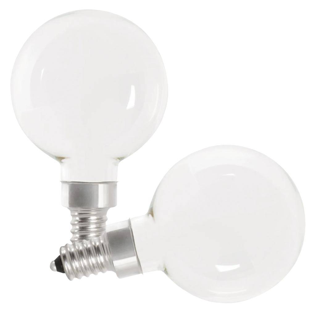 5.5 watt 120 volt G16.5 Candelabra Screw Base 5000K Daylight LED Light Bulb (2 Pack) 1