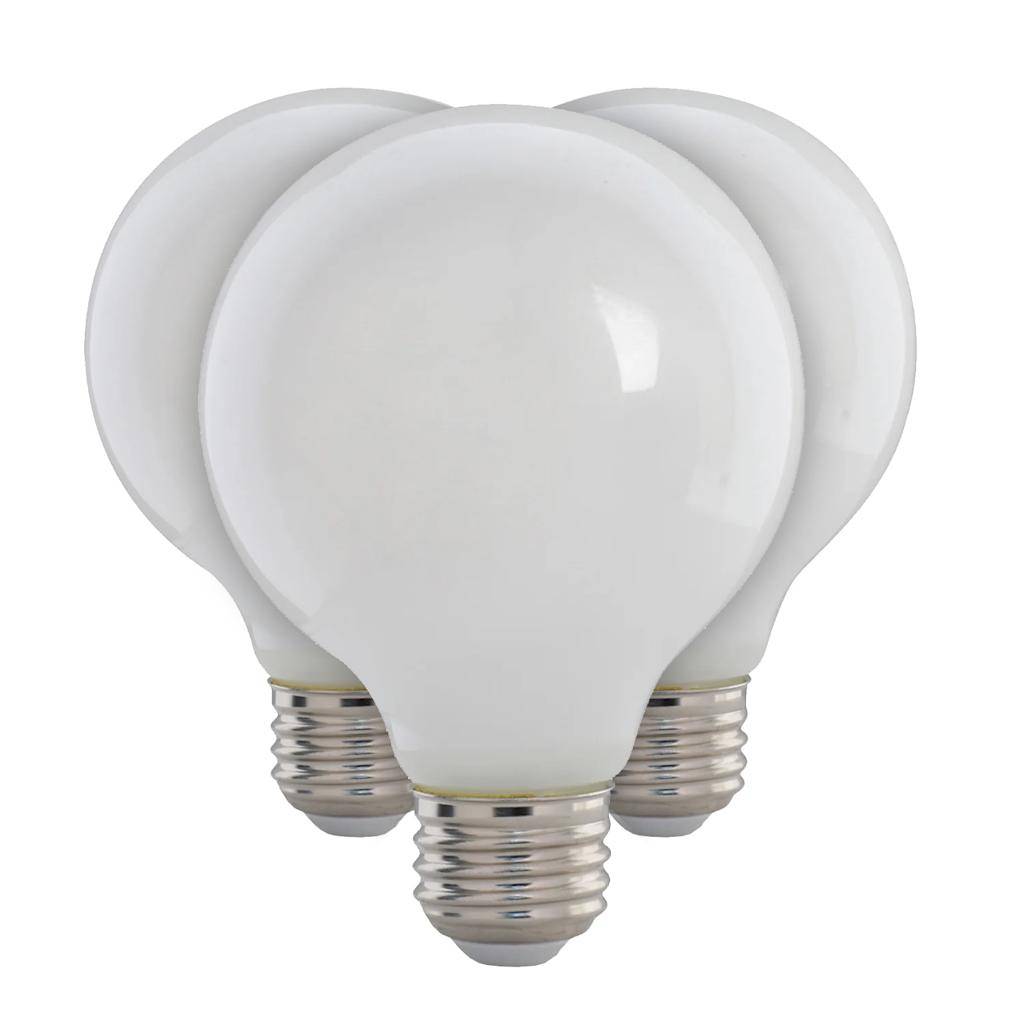 5.5 watt 120 volt G25 Medium Screw Base 3000K Natural White Frosted Dimmable LED (3 Pack) 1