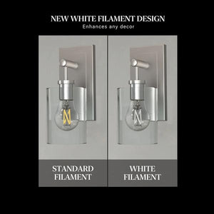 5 watt 120 volt A15 Medium Screw Base 2700K Warm White Exposed White Filament Dimmable LED (2 Pack) 4