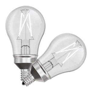 8 watt 120 volt A15 Candelabra Screw Base 5000K Daylight Exposed White Filament Dimmable LED (2 Pack) 1