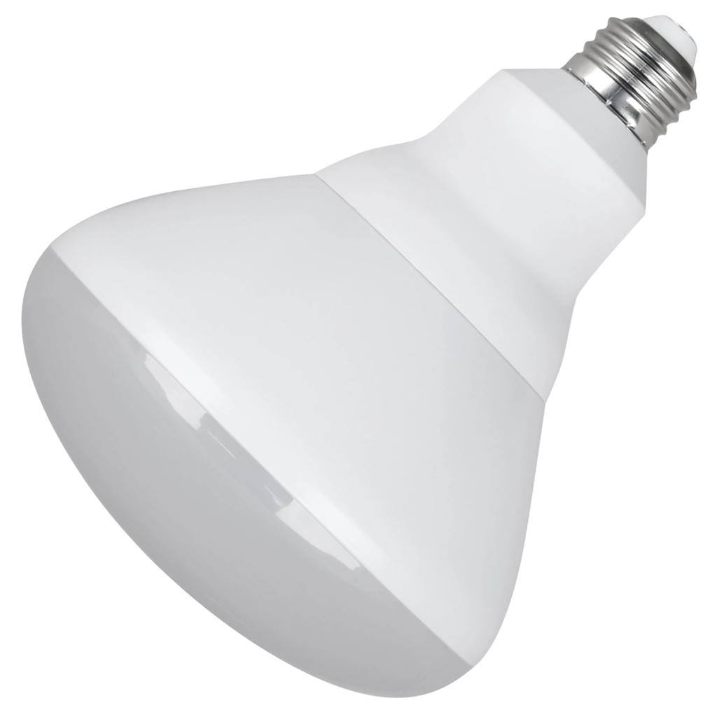 15.5 watt 120 volt BR40 Medium Screw Base 2700K Warm White Frosted Dimmable LED 1