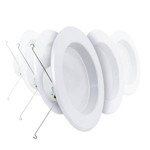 5"-6" 10.2 watt 120 volt Medium Screw Base 3000K White Dimmable LED Downlight (6 Pack) 1