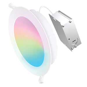6" 15 watt 120 volt CCT Selectable Smart LED Recessed Downlight (4 Pack) 1