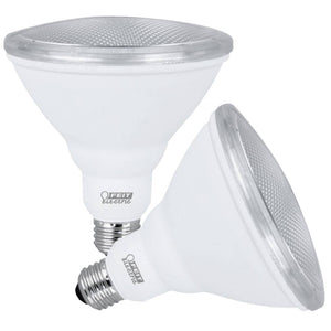 10.5 watt 120 volt PAR38 Medium Screw Base 3000K Natural White Non-Dimmable LED (2 Pack) 1