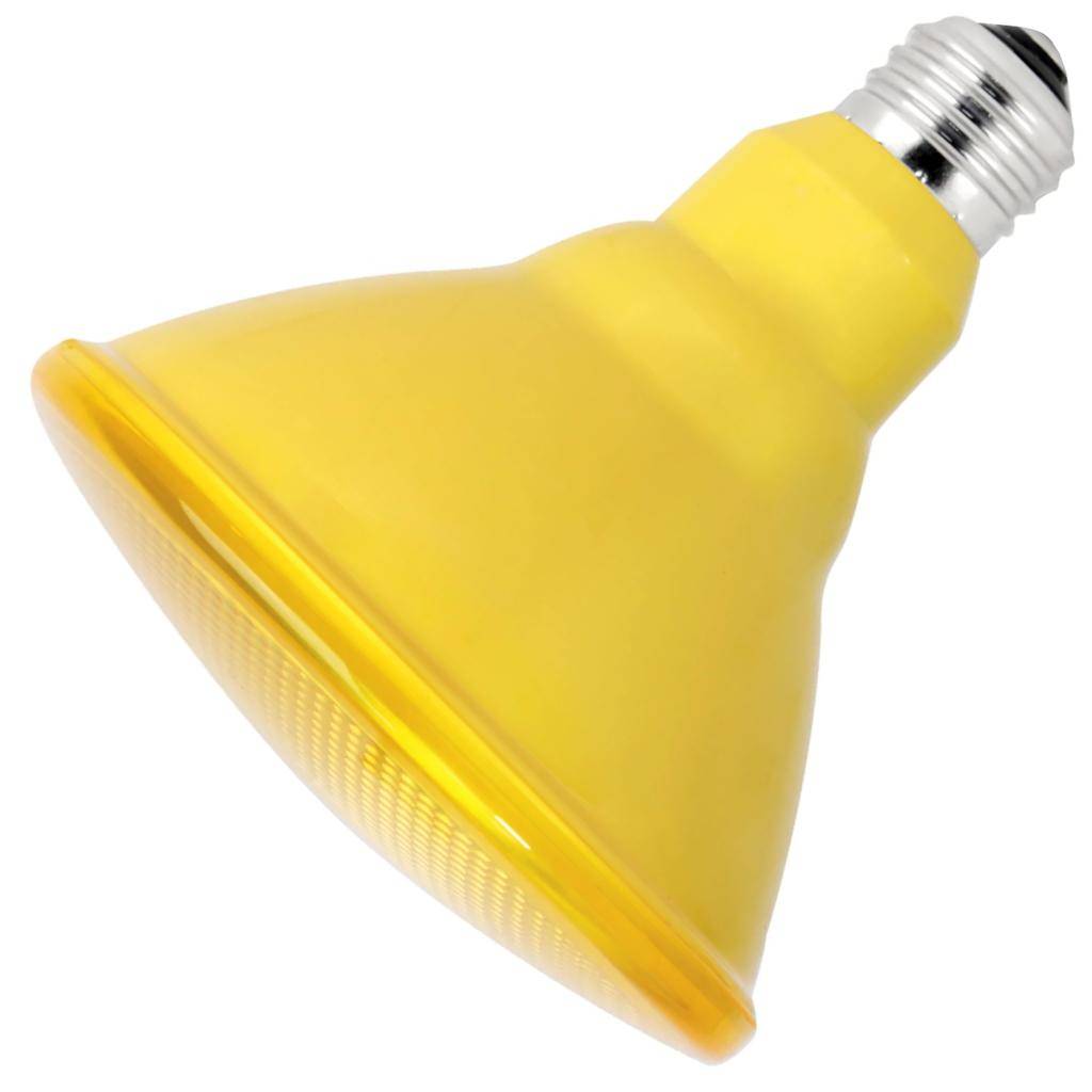 6.5 watt 120 volt PAR38 Medium Screw Base Yellow Non-Dimmable LED 1