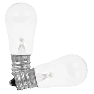 0.12 watt 120 volt S6 Candelabra Screw Base 2700K Warm White Clear Non-Dimmable LED 1