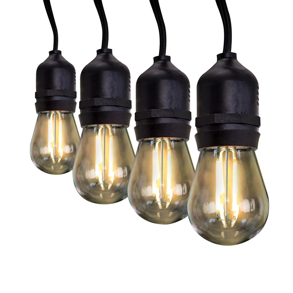 2 watt 120 volt S14 Medium Screw Base Clear Warm White Weather Resistant Shatter-Resistant Plastic Non-Dimmable LED (4 Pack) 1