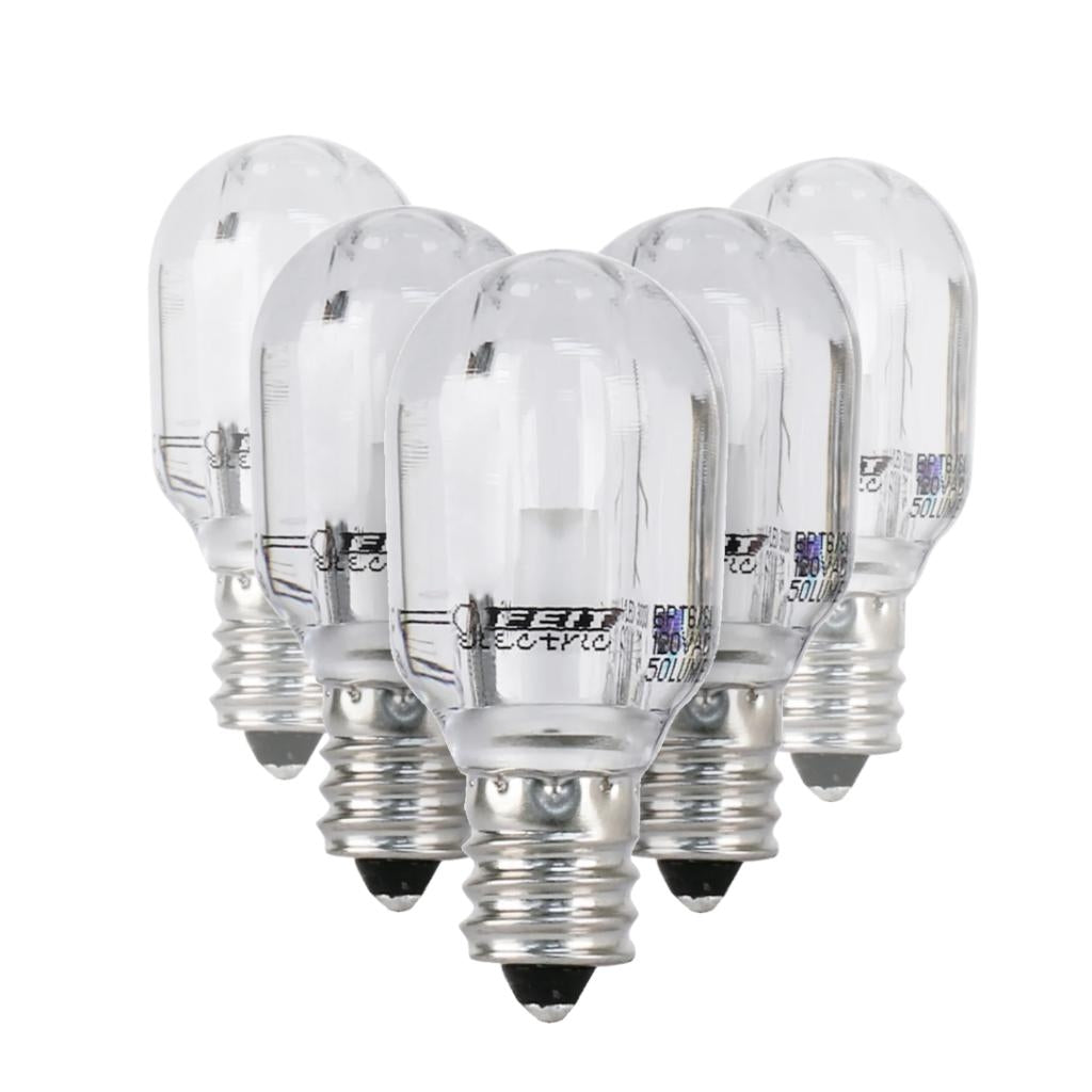 1.2 watt 120 volt T6 Candelabra Screw Base 3000K Natural White LED Light Bulb (24 Pack) 1