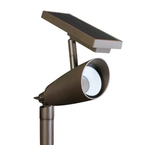7" CCT Selectable Bronze Solar LED Spot Light 1