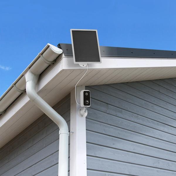 7" 5 volt White Solar Panel Charger for Smart Camera 3