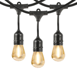 20' 0.2 watt S14 Medium Screw Basse 2700K Warm White LED String Set 1