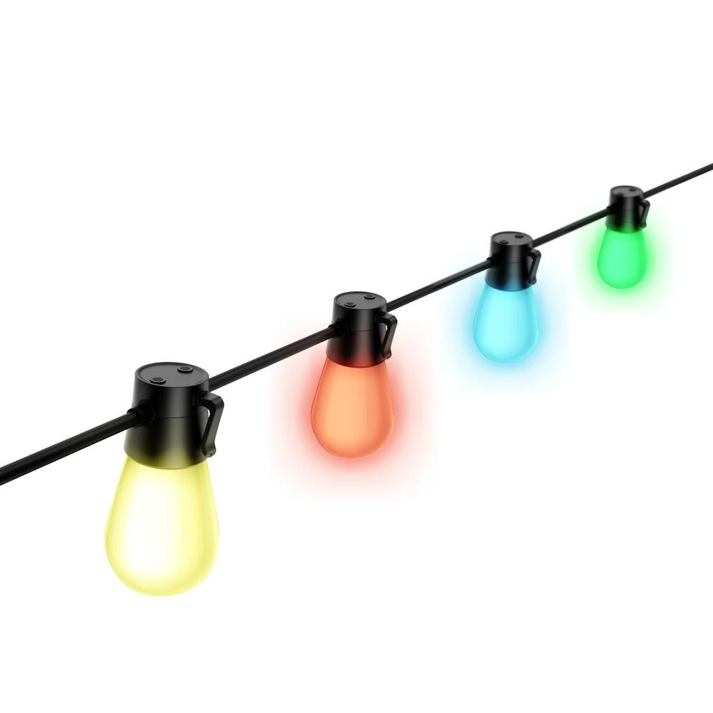 24' Medium Screw Base RGBW Smart/Wi-Fi LED String Light Set 1