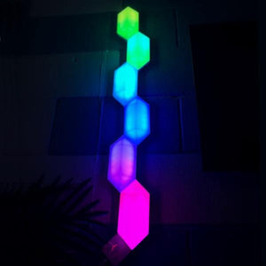 6 Tile RGBW LED Smart Hexagon Light Tiles 3